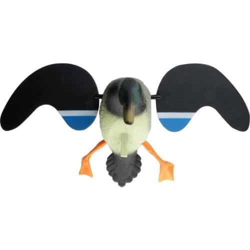 PDDHKK Plastic Duck Decoy DC 4*1.5V Battery Power Remote Control Pe Mallard Decoy Hunting Duck With Magnet Spinning Wings