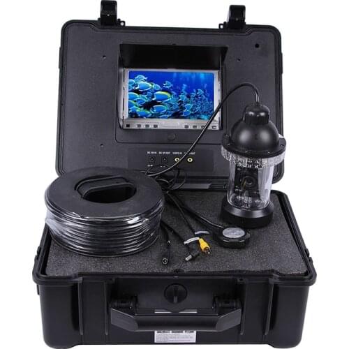 360 Rotation 50Meter Cable Underwater Camera For Fishing With Monitor underwater video camera fishing camera fish finder underwa