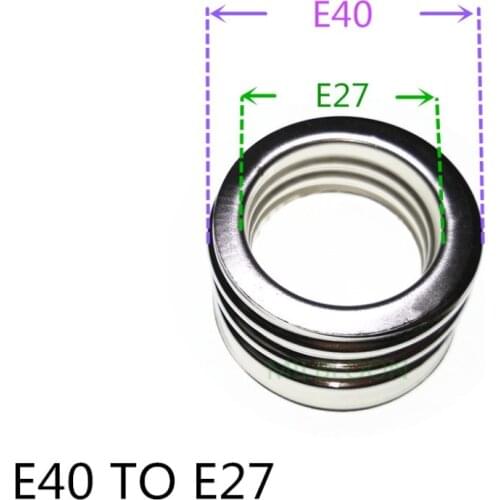 E40-E27 Lamp Holder Converter E40 turn TO E27 Lamp adapter E40 turn into E27 holder change to E40 base change into E27