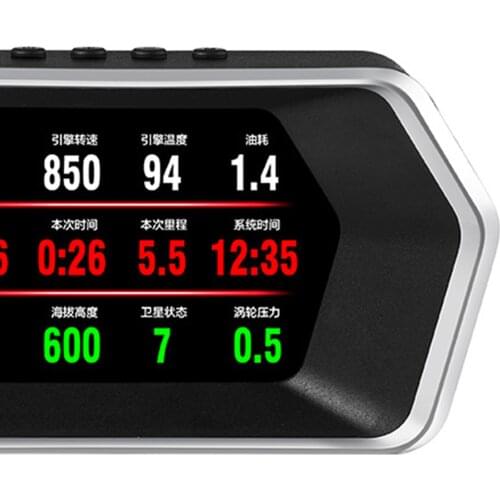 HUD Head Up Display OBD2 Speedometer Alarm Speed Mileage Diagnostic Tools