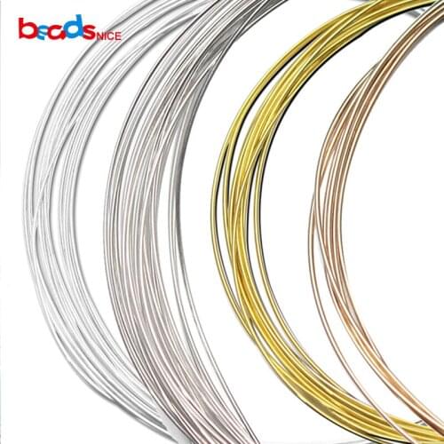 Beadsnice ID26881 diy silver findings of 0.4mm round solid 925 sterling silver wire