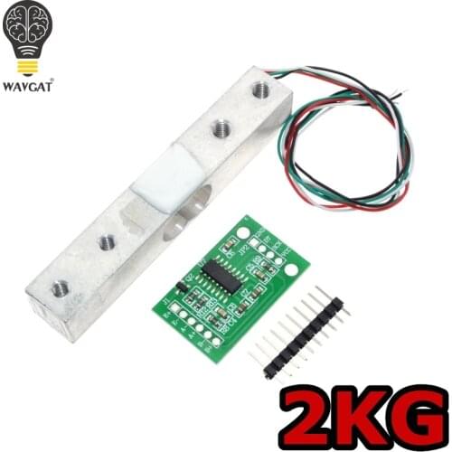 WAVGAT Digital Load Cell Weight Sensor 2KG Portable Electronic Kitchen Scale + HX711 Weighing Sensors Ad