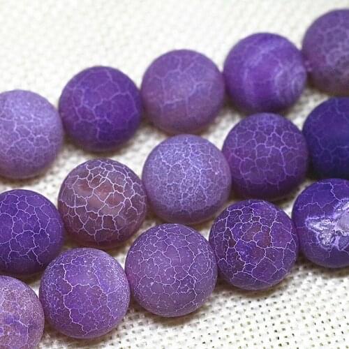 Factory outlet natural stone agat purple weathered onyx frosted matte carnelian round beads 4,6,8,10,12mm jewelry 15inch B1594