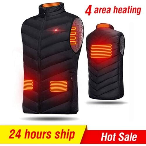 Electrical Heating Vest Men Women USB Winter Heated Vest Jacket Sleevless Jacket Outdoor Fishing Hunting Waistcoat Hiking Vest