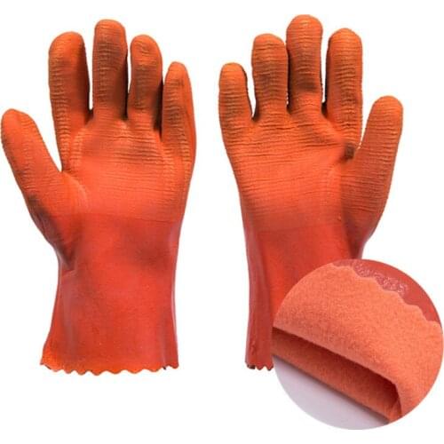 Winter waterproof gloves wear-resistant cold-proof warmth non-slip plus velvet cotton gloves