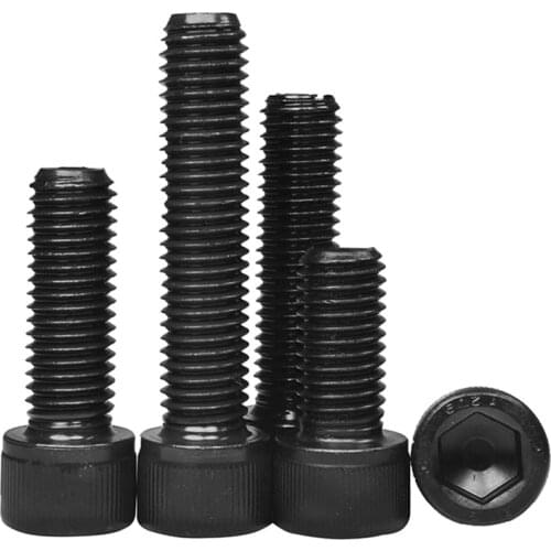 1pcs M12 Black 12.9Grade Socket Cap Bolt Inner Hexagon Screws Various lengths Allen