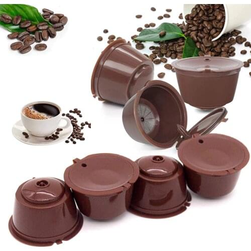 1PC Reusable Coffee Capsule Filter Cup For Nescafe Dolce Gusto Refillable Coffee Cup Holder Pod Strainer Cafe Tool Filter Basket