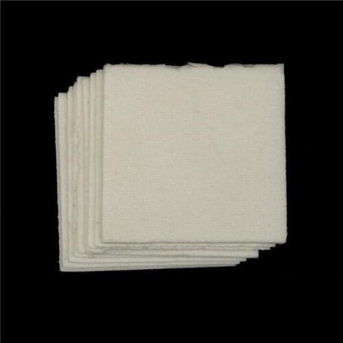 10Sheets Square Microwave Ceramic Fiber Kiln Glass Fusing Paper For Household Tools 80x80x1mm