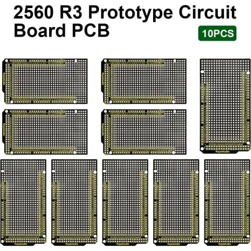 10PCS Keyestudio Prototype P CB for Arduino MEGA 2560 R3 Shield Board DIY FR-4 Environmentally Friendly