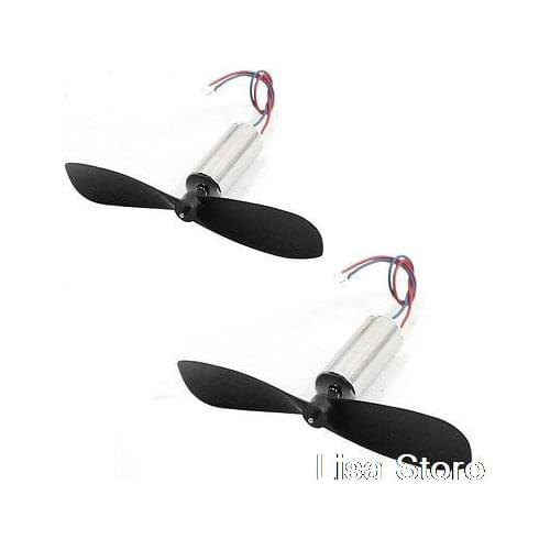 2set 100mA 40000RPM DC 3.7V Motors w Helicopter Propellers for Micro Glider