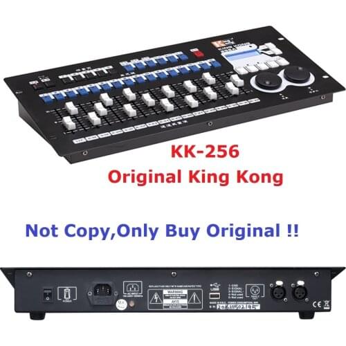 2018 King Kong KK-256 Professional DMX Controller 256 DMX Channels Built in 35 Graphics For 16Pcs Computer Stage Lights