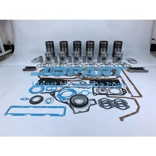 6CT Engine Rebuilding Kit With Piston Rings Full Gasket Set Bearing Set For Cummins