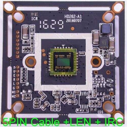 AHD-M 1/4" OV9732 CMOS image sensor Nextchip NVP2433 CCTV camera module board with 5PIN cable + IRC + LEN