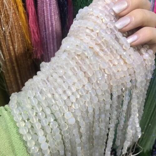 Natural Stone Breads High quality Circular Section Punch Loose Beads For Jewelry Making DIY Necklace Bracelet Earrings Accessory