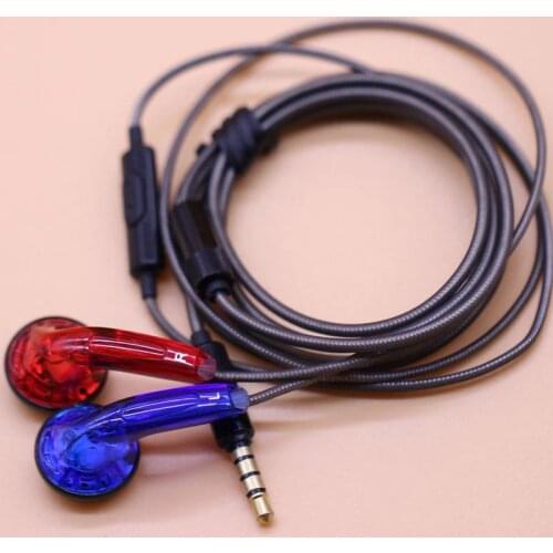 DIY MX500 Heavy Bass Flat Head Earphones Earbuds with Mic Bass Headphones