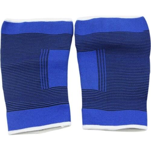 2pcs Blue Elastic Knee Support Pad Brace Guard Sleeve Strap Bandage Wrap Gym