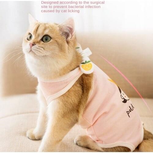 Cat Sterilization Surgical Gown Weaning Clothes Soft and Thin Four-legged Cat Anti-licking Clothes Cat Cute Breathable Jacket