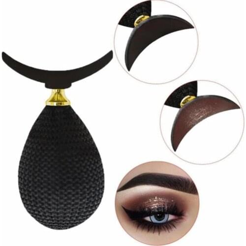 Eyeshadow Stamp Crease, Fast Eyes Makeup Draw Tool Eye Shadow Stamp Applicator for Eyes Makeup Cosmetic Tool, Black