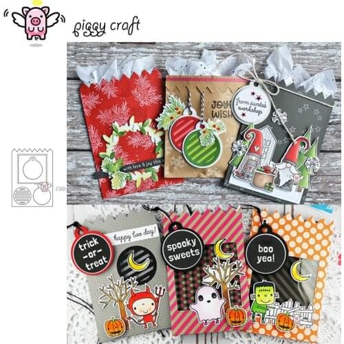 Piggy Craft metal cutting dies cut die mold Packing bag hanging bell Scrapbook paper craft knife mould blade punch stencils dies