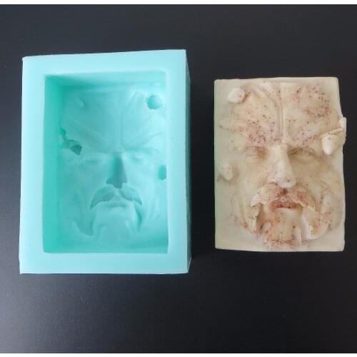 Mol QT0098 Leaf Man Handmade Soap Craft Silicone Flower Soaps Mould Mold DIY Candle Resin PRZY Eco-friendly