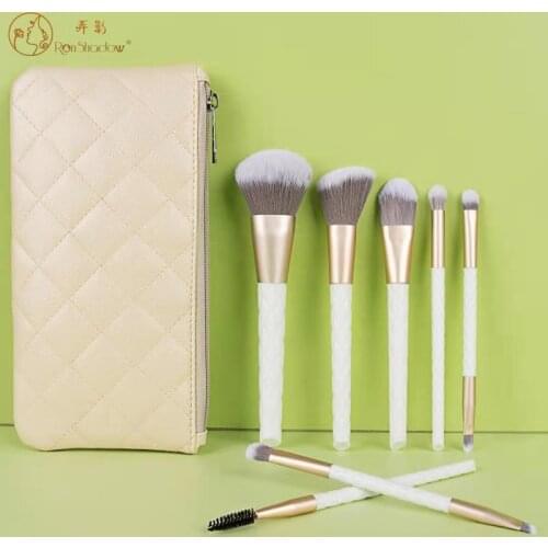 2021 New 7Pcs Makeup Brushes Set Powder Foundation Double Head Eyelash Eyebrow Blending Lip Eyeshadow Brush Cosmetic Makeup Tool