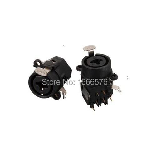 Wholesale 50PCS/LOT pcs FEMALE SOCKET, XLR-1/4" JACK With LOCK - 410L