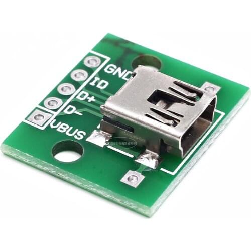 USB to DIP female header MINI5P patch to 2.54mm straight plug welded adapter board (U8)