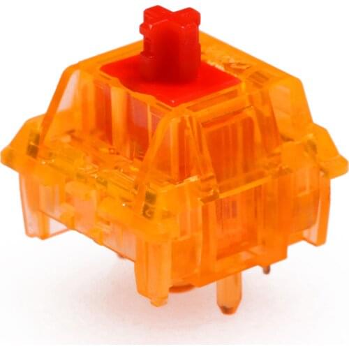 Candy Blinding Lights Switch RGB SMD Tactile 62g Switches For Mechanical keyboard mx stem 5pin Gold Plated Long Spring Orange