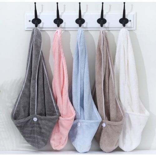 Women Adult Bathroom Absorbent Quick-Drying Bath Thicker Shower Long Curly Hair Cap Microfiber Wisp Dry Head Hair Towel For