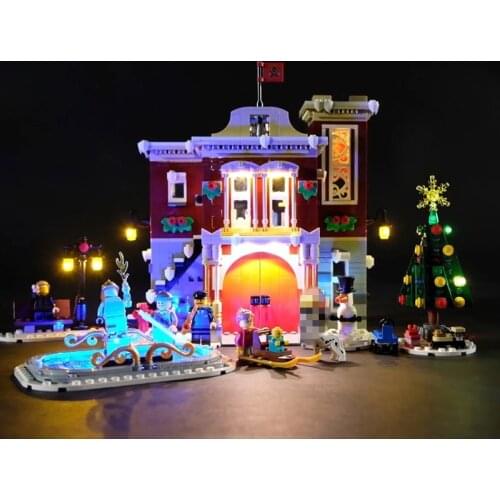 Led Light Compatible For 10263 Creator Winter Village Fire Station (Only LED Light, No Block Kit)