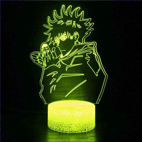 Anime Megumi Fushiguro Light Jujutsu Kaisen LED lamp bedroom table birthday gift Jujutsu Kaisen Megumi Fushiguro 3D night light