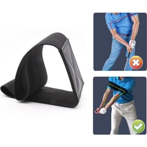 2021 New Practice Guide For Golf Swing Exercisers Training Aids Alignment Gestures Correct Swing Exerciser Elastic Armband