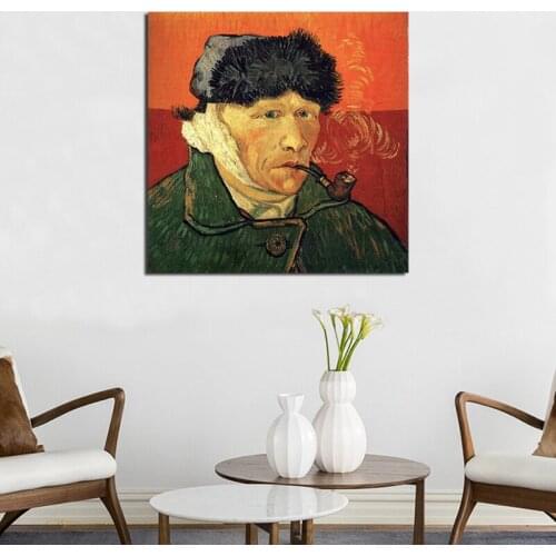 Van Gogh Self Portrait Wall Art Canvas Poster And Print Canvas Painting Decorative Picture Modern Living Room Home Decor Artwork