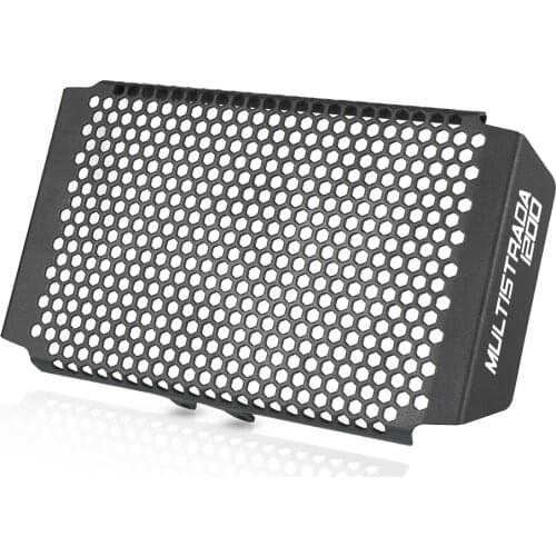 Motorcycle Oil Cooler Guard Grill Protector Aluminium For Ducati Multistrada 1200 Oil Cooler Guard 2010 2011 2012 2013 2014