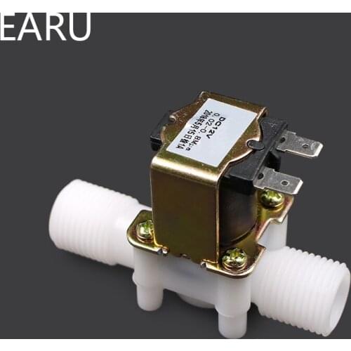 1/2" Plastic Solenoid Valve 12V 24V 220V Magnetic Washing Machine Dispenser Drinking Water Pneumatic Pressure Controller Switch