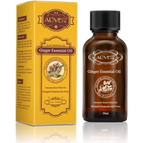 100% Pure Ginger Essential Oil Body Massage Essential Oil Moisturizing Relaxed Spa Ginger Oil Liquid