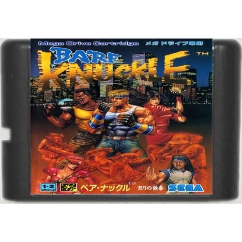 Bare Knuckle 16 Bit MD Game Card For Sega Mega Drive For Genesis