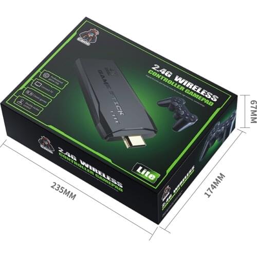 2021 USB Wireless Console Game Stick Video Game Console 32GB/64GB Classic Game 8 Bit Mini Retro Controller HD TV Output