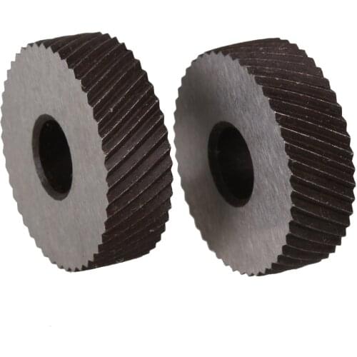 26mm Dia 2mm Pitch Diagonal Coarse Knurl Wheel Knurling Roller Pack of 2