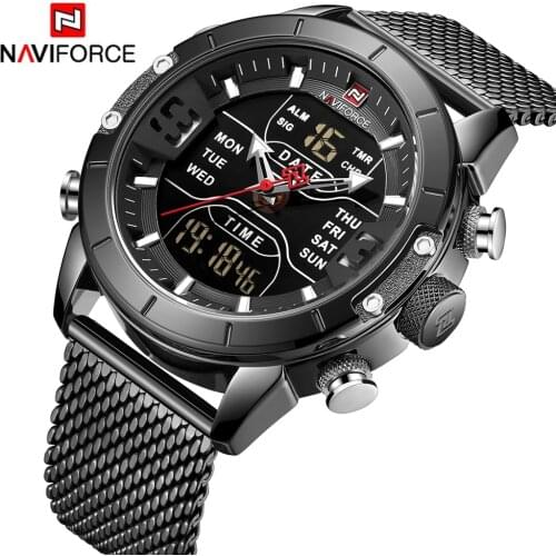 Top Luxury Brand NAVIFORCE Men Military Waterproof LED Quartz Sport Watches Mens Clock Male Wrist Watch relogio masculino