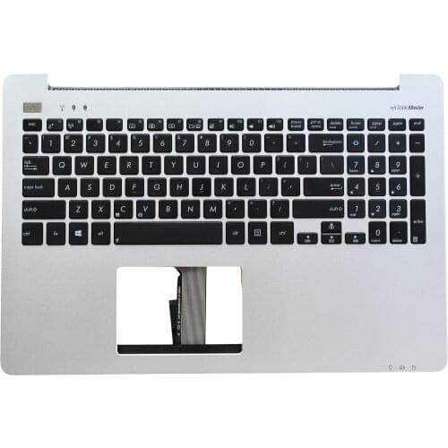 New US Silver Laptop C Cover with Keyboard for Asus S551 K551 S551L R553L A551L V551 K551L