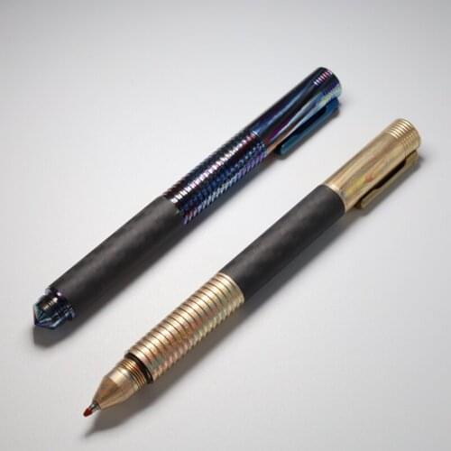 Titanium Alloy Carbon Fiber Black Gel Pen Metal Heavy Hand Feel Business Sign Pen