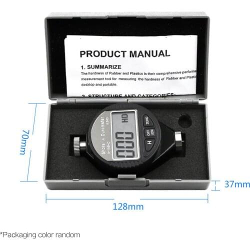 Digital Shore Hardness Meter Durometer Digital Hardness Tester Shore 0-100H A/C For Plastic Leather Rubber Multi-resin
