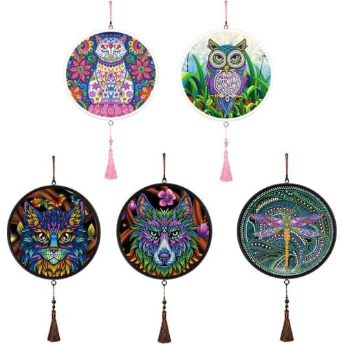 DIY Diamond Painting Tassel Pendants Chevron Board PVC Resin Lacquer Glitter Special Shape Drill Diamond embroidery Home Decor