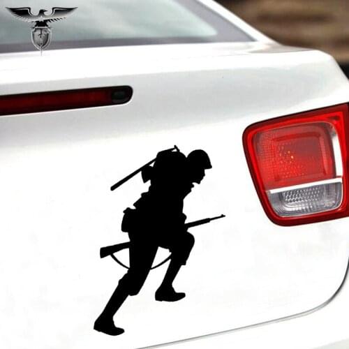 EmpireYing 3 Sizes 8 Colors Brave Soldier Assault Special Forces Marines Fighting Art Car Sticker Military Vehicle Vinyl Decals
