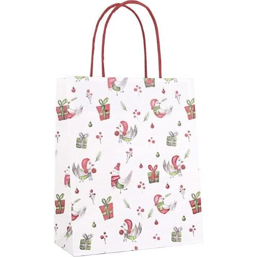 Ferimo 15pcs Wholesale new Christmas series kraft paper bags gift bags high-end packaging bags