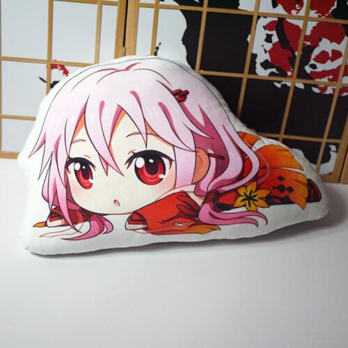 Anime Guilty Crown Figure Toys YUZURIHA INORI Plush Pillow Double Sided Stuffed Doll Pillowcase 50cm Cosplay for Gift