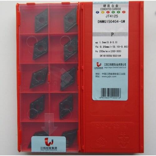 JXTC DNMG150404-GM JT4125 / DNMG150408-GM JT4125 / DNMG150412-GM JT4125 DNMG431 DNMG432 DNMG433 CNC carbide inserts 10PCS/BOX