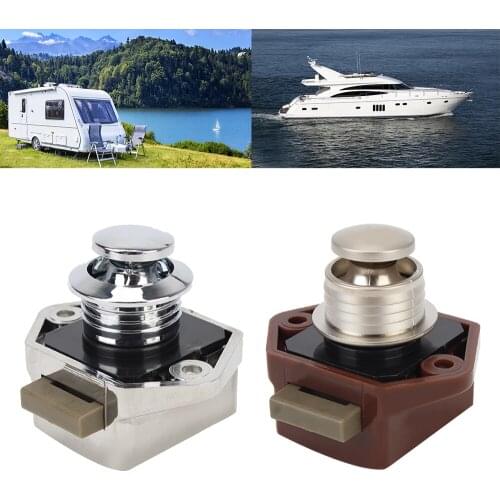 LEEPEE RV Caravan Boat Drawer Latch Button Locks Camper Car Push Lock Mini For Furniture Hardware Diameter 20mm