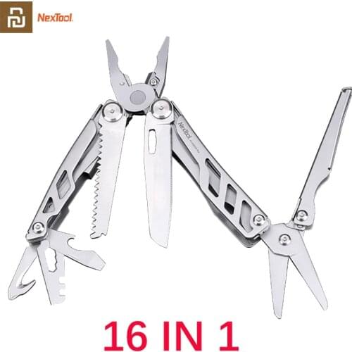 Youpin NEXTOOL 16IN1 multi-function Folding Knife Bottle Opener Screwdriver / Pliers Stainless Steel Army Knives Hunt Camping